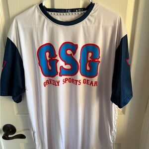 White and Blue Men's Jersey